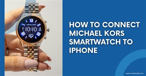 how to connect a michael kors smartwatch